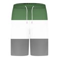 thumbnail image 5 of Men's Casual Short Sleeve T-Shirt and Shorts Set with Color Block Design for Sports and Daily Wear, 5 of 7