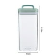 thumbnail image 3 of Pantry Storage Containers1PC,Airtight Food Canisters9.13x4.53in,Clear Plastic Kitchen Organization for Dry Goods, Stackable Design Saves Cabinet Space(Green), 3 of 9