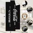 thumbnail image 3 of Ottomanson Coca-Cola Logo Machine Washable Non-Slip Rubberback 2x5 Runner Rug, 20"x 59", Black, 3 of 7