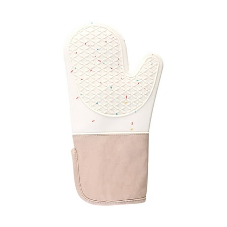 

Christmas Decoration Supplies WMYBD Silicone Plus Cotton Gloves Insulated Pot Pad Set Twill Color Dot Microwave Oven Gloves Bake Baking Gloves