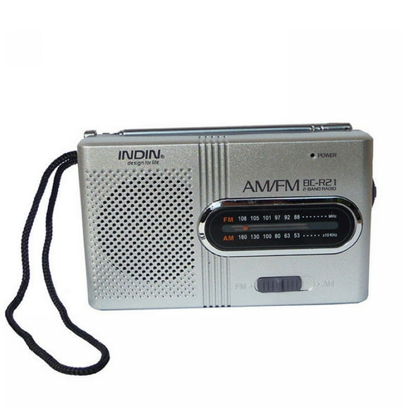 BC-R21 Mini Radio Portable AM FM Telescopic Antenna Pocket Radio Antenna Pocket Radio World Receiver Speaker Battery Powered