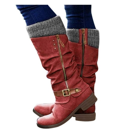 

Boots Heels Knee High Womens Boots Taupe Warm Long Low High Boot Socks Womens Knee High Women s Shoes Zipper Casual High Boot Socks for Women Pack Women s Boots