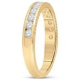 thumbnail image 3 of 14kt Yellow Gold Womens Round Diamond Wedding Anniversary Band 1/2 Cttw, 3 of 4