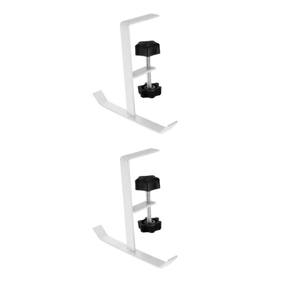 Masteelf 2pcs Desk Handbag Hanger Metal Mount Bag Holder Hook Clamp Adjustable Desk Bag Clamp Desk Hook Backpack Holder Saving Space Purse Hanger