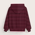 thumbnail image 6 of Ashirexll Oversize Hoodie Long Sleeve Shirts 3-14 Years Stripe Fashion Casual Fleece Lined Warm Winter Hooded Sweatshirt for Kids, 6 of 6