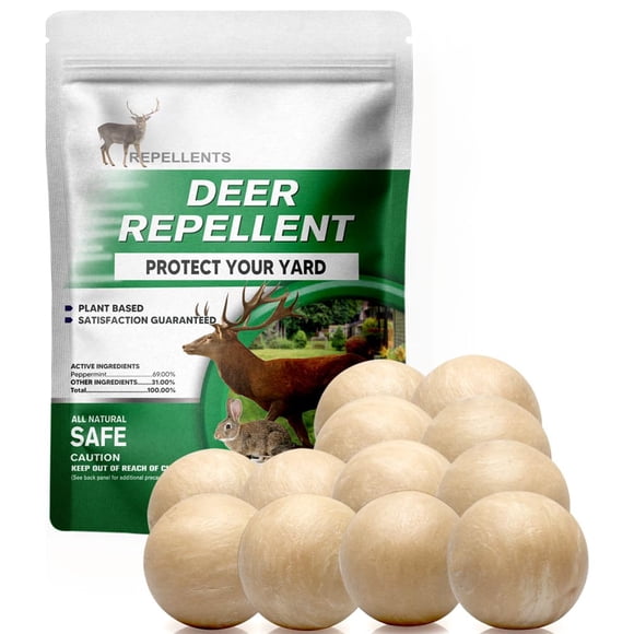Repelente de venados AMDEIUR Deer Away para plantas, 12 paquetes