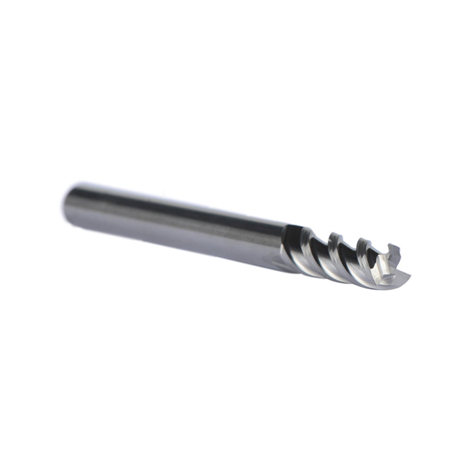 5pcs D6-6-75 Tungsten Steel End Mills 3-Flute Flattened Head Milling Cutters Carbide End mills HRC45 Suitable for Aluminum