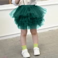 thumbnail image 2 of Splozh Tutu Skirts for Toddler Girls Christmas Girls Layered Tutu Skirt Dance Dress Ruffle Tiered Clubwear Toddler Tutu Girls Clothes Dark Green,7-8 Years, 2 of 8