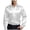 White, variant on Mens Casual Fashion Bright Face Solid Color Lapel Long Sleeve Shirt