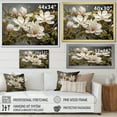thumbnail image 4 of Designart "Magnolia Serenity in White and Green" Floral Floater Framed Wall Decor, 4 of 7