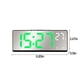 thumbnail image 3 of Reloj de pared digital con pantalla de temperatura y humedad | Reloj silencioso con pantalla a color y alimentación por USB/pilas para salón y dormitorio | Decoración moderna para el hogar, 3 of 8
