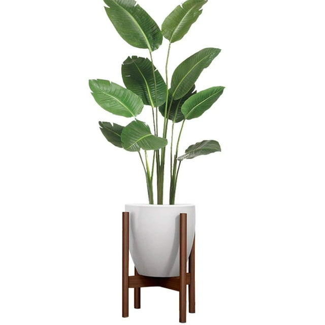 Simple Mid Century Solid Wood Indoor Flower Pot Holder Home Decor Floor Plants Stand