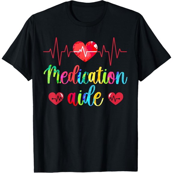Medication Aide Heartbeat Medication Aides T-Shirt