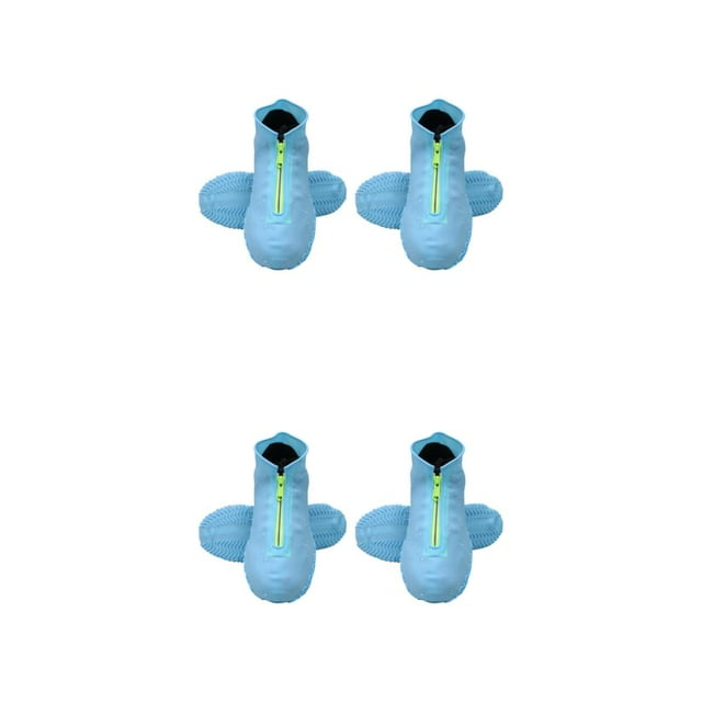 Destyer Unisex Waterproof Shoes Cover – Companion For Rainy Days M Prevent Water Blue 2Set