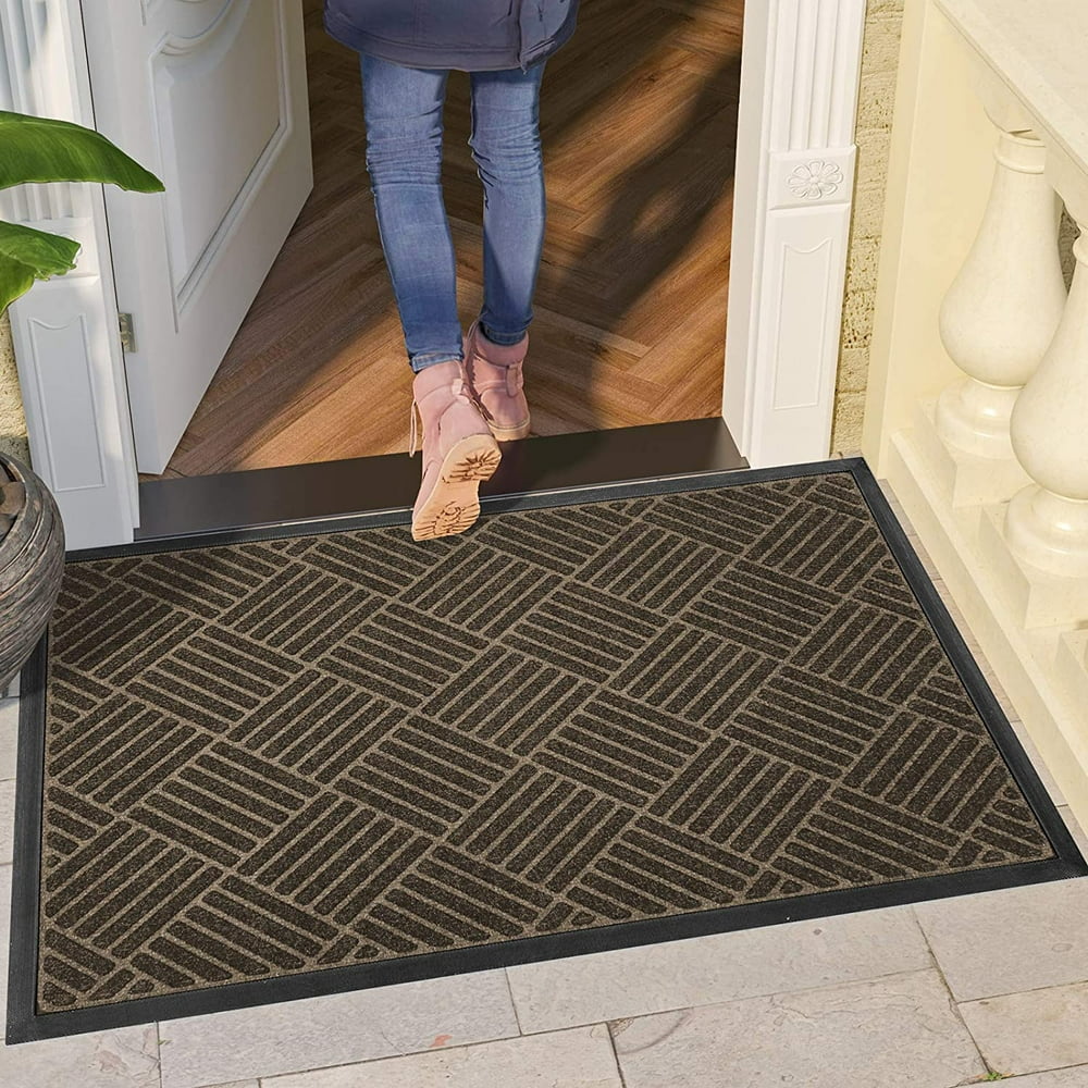 Popeve Doormat Indoor Entrance Front Door Mat Outdoor,Heavy Duty Rubber