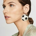thumbnail image 3 of CILENON Dangle Women'S Sports Fans Baseball Leather Earrings Artificial Leather Pendant Earrings Football Basketball Earrings Sparkling Softball Football Mom Earrings (D,One Size), 3 of 6