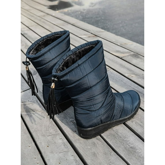 Snow Boots for Girls Womens Waterproof Slip Resistant Winter Snow Cold Weather Boots Warm Ladies Shoes
