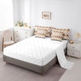 thumbnail image 3 of jejeloiu Classic Tribal 7 Pieces Full Size Bedding Sets,Traditional Print Full Size Bed in a Bag For Boys,Beige Orange,Reversible, 3 of 7
