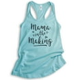 thumbnail image 1 of Mama In The Making Tank Top, Ladies Racerback Tank Top, Pregnancy Baby Announcement Tank, Pregnant Tank, Cancun, XX-Large, 1 of 3