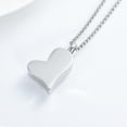 thumbnail image 6 of Forever In My Heart - Heart Urn Necklace for Ashes Stainless Steel Cremation Jewelry for Human / Pet Memorial Urn Necklace Ashes Holder, 6 of 7