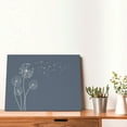 thumbnail image 4 of Gukieu White Dandelion Print Horizontal Canvas Decorative Painting 12x16 Inch Shrinkage Resistant Frame Hanging Home Wall Art Decor, 4 of 6