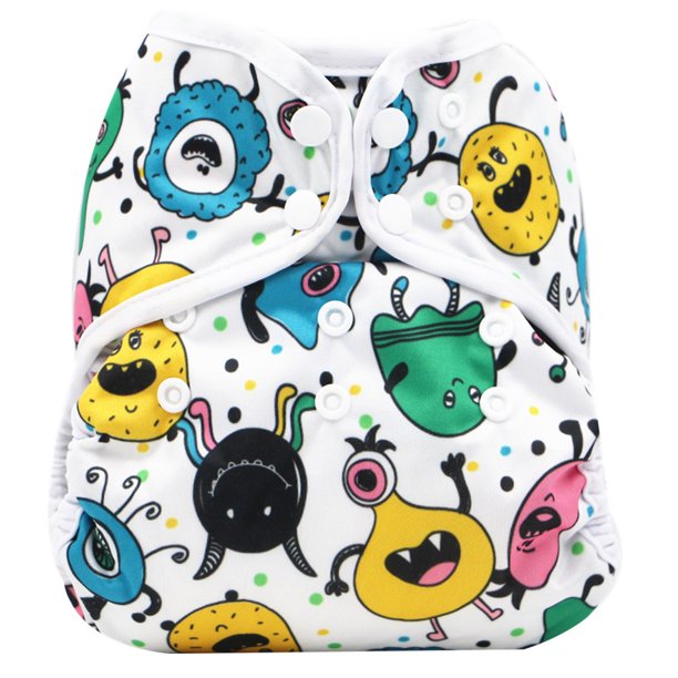 TOTO Reusable Waterproof Digital Printed Baby Cloth Diaper Adjustable
