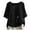 Z1-Black, variant on Patlollav Plus Size Tops for Womens Summer Crew Neck Solid Casual Loose Linen Button Short Sleeve Blouse