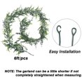 thumbnail image 2 of 2 Pack Artificial Eucalyptus Garland, Faux Greenery Garlands Fake Vines,  Artificial Boxwood Garland Faux Hanging Plants for Wedding Arch Wall Party Home Bedroom Décor, 2 of 7