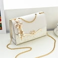 thumbnail image 2 of Bolso bandolera de moda para mujer, bolsos de un solo hombro con lentejuelas a la moda, bolsa para teléfono móvil, bolso de cuero PU para mujer con colgante de borla, 2 of 5
