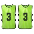 thumbnail image 6 of walmeck 6PCS Kid's Football Pinnies Quick Drying Soccer Jerseys Youth Scrimmage Basketball Team Training Numbered Bibs Practice Vest, 6 of 7
