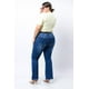 thumbnail image 2 of Jeans acampanado Tallas Extras, 1639 (Azul Medio) azul 38, 2 of 4