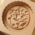 thumbnail image 2 of CSChome Wooden Cookie Mold Wooden 3D Cookie Mould Set Food Grade Baking Tools, 2 of 7