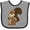 Heather and Black, variant on Inktastic Squirrel Boys or Girls Baby Bib