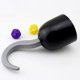 thumbnail image 4 of Accesorio de disfraz de pirata con gancho de pirata de plástico, disfraz de Halloween, accesorio de disfraz de gancho de capitán de plástico para Halloween (negro) (1 unidad), 4 of 5