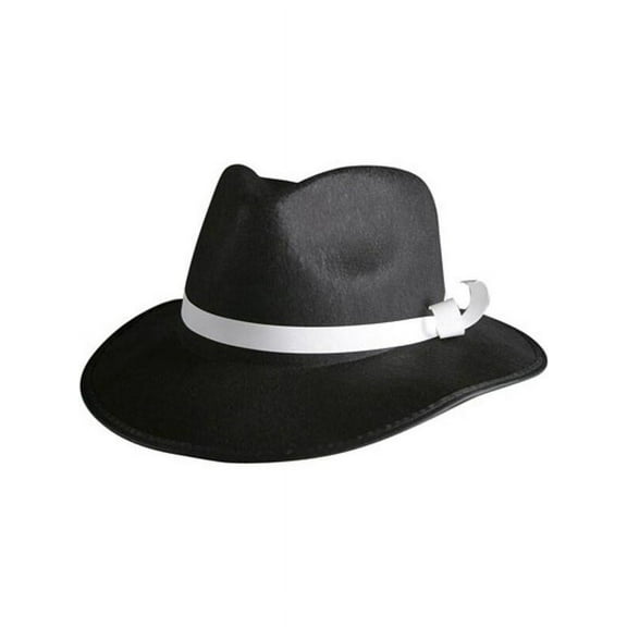 Permafelt Black Gangster Hat Large Costume Accessory