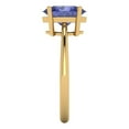 thumbnail image 3 of Clara Pucci 14K Yellow Gold 2ct Tanzanite Solitaire Ring for Women, 3 of 7
