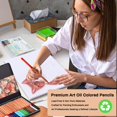 thumbnail image 2 of AXUS MARCO Oil-based Colored Pencils Set for Adult Professional Coloring 3.7mm Thick Core Unbreakable Great Color Rendering Iron Box Packed For Artis, 2 of 7