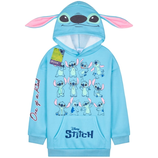 Sudadera con Capucha para Niñas Disney Stitch Tie Dye con Orejas 3D