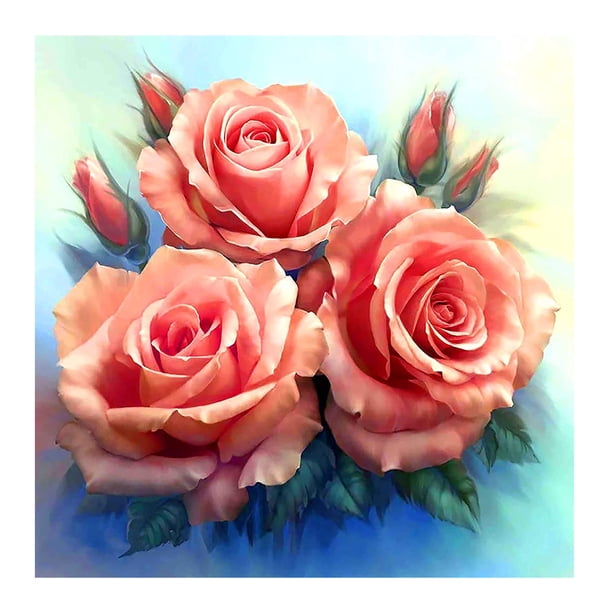 Cuadros Decorativos 11CT impreso completo punto de cruz artesanía flores ilustraciones decoración de pared Sywqhk Nuevos Originales