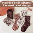 thumbnail image 5 of Baby Socks Cotton Crew Socks Toddler Boys Girls Kids Leopard Print Socks - 5 Pairs, 2-15 Years, 5 of 7
