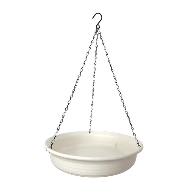 Baño colgante para pájaros con cadena, decoración con bebedero, comedero multiusos para pájaros, cuenco de agua para loros.