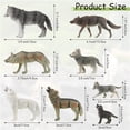 thumbnail image 2 of Figuras Skylety Wolves, animal lobo, juguete, suministros para fiestas, 8 unidades, 2 of 7