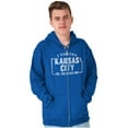 thumbnail image 5 of I Visited Kansas City Funny Souvenir Zip Up Hoodie Men's Women's Brisco Brands L, 5 of 6