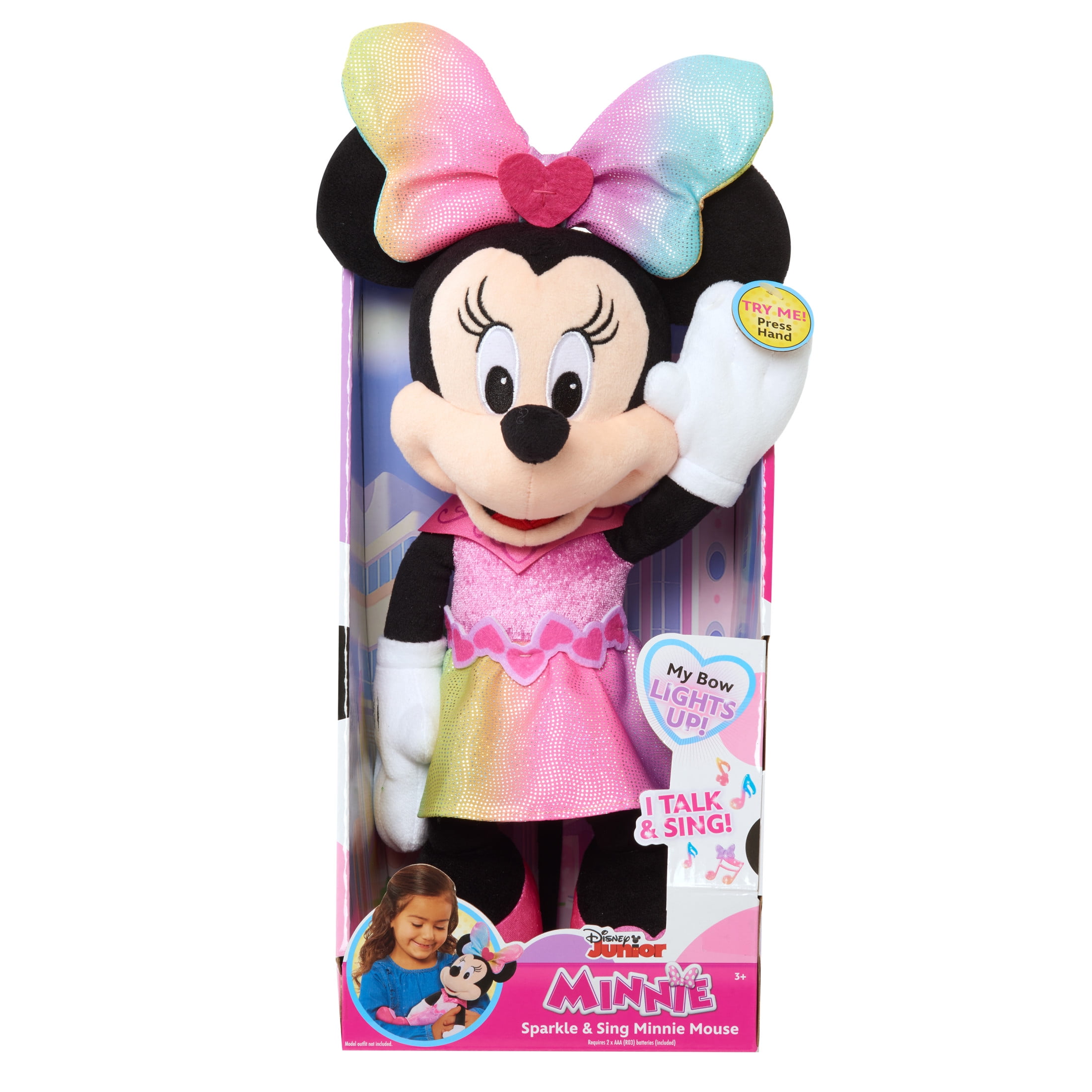 Disney Junior 13'' Singing & Sparkling Minnie Mouse Plush