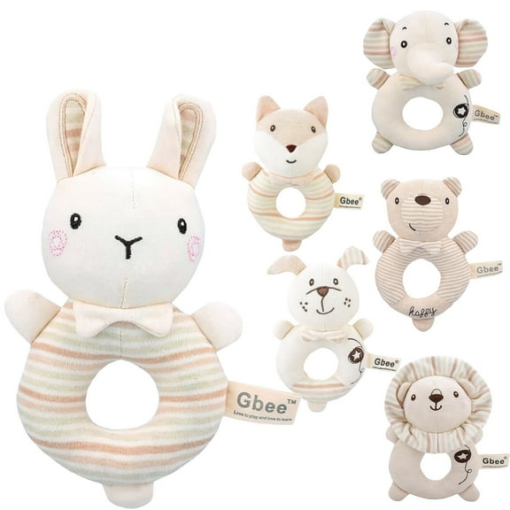 2026 2026 Upgrade Toys for 0 3 6 9 to 12 Months, Teething Rattle Toys, Infant Girl Boy Learning Toy, Newborn Baby Infant Soft Rattles Teether Hanging Toys