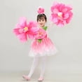 thumbnail image 2 of Disfraz de flor de durazno para niñas, vestido de princesa estilo loto para niñas, traje de flores de magnolia para danza inaugural nacional, 2 of 5
