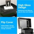 thumbnail image 6 of iRerts Side Table with Charging Station, Wood Nightstand with Drawers and LED Lights, Bedside Table with Plug Outlets, 2 USB Ports, Modern End Side Table for Bedroom Living Room Office, Black, 6 of 10