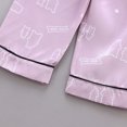 thumbnail image 4 of LNMQLPDBS Baby Girl Outfits Summer Silk Satin Loungewear Set Trendy Print Comfy Outfit Short Sleeve Button-Down Shirts and Pants 2Pcs Clothes Set, 4 of 7