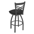 thumbnail image 4 of 820 Catalina 30" Swivel Bar Stool with Pewter Finish and Graph Coal Seat, 4 of 5