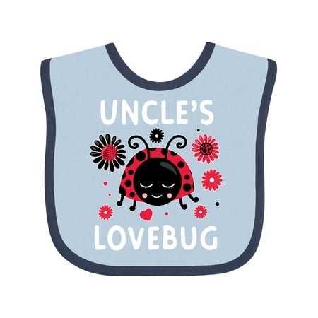 

Inktastic Valentine s Day Uncle s Lovebug Gift Baby Boy or Baby Girl Bib